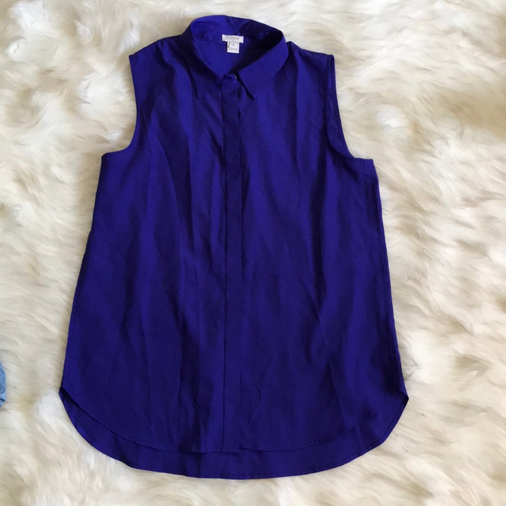 Like New JCrew top size 6 👚sleeveless blouse